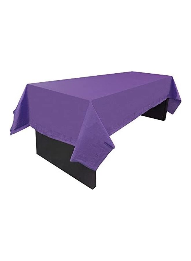 JAM Paper Rectangular Paper Table Cover With Plastic Lining Purple 54 x 0.1 x 108inch