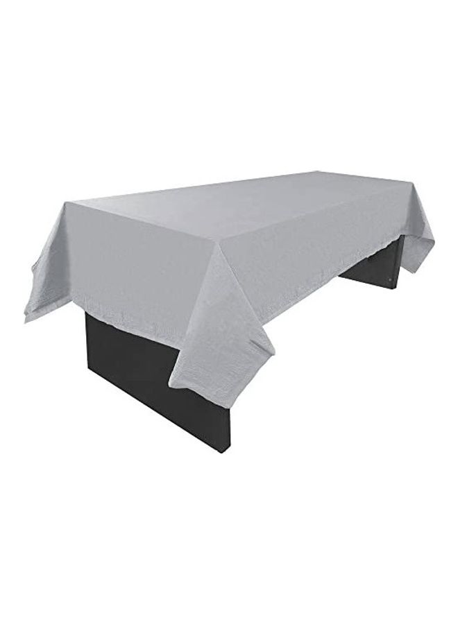 جام بايبر Rectangular Paper Table Cover فضي 54 x 108 x 0.1بوصة 