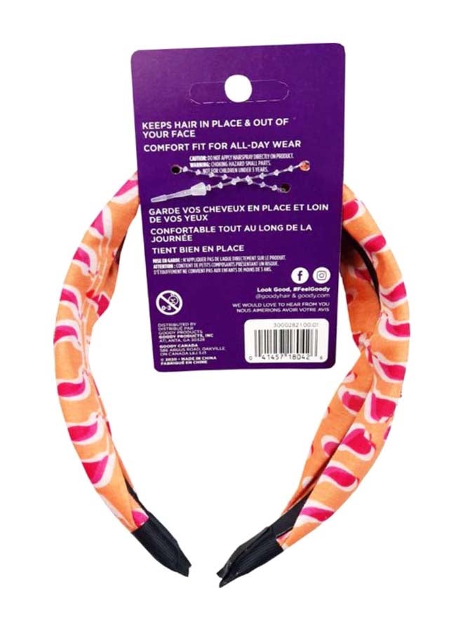 قودي  ربطة رأس مطبوعة برتقالي / أحمر 30جرام - Image 2