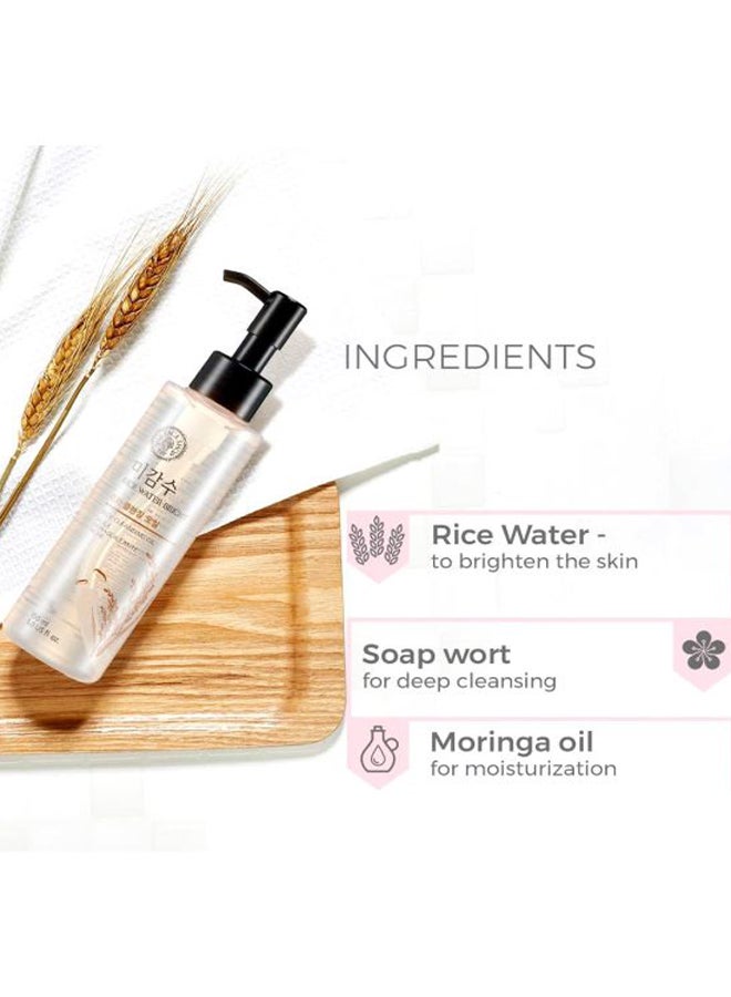 THE FACE SHOP Rice Water Bright, Light Cleansing Oil, 5 Fl Oz 150ml - Image 3