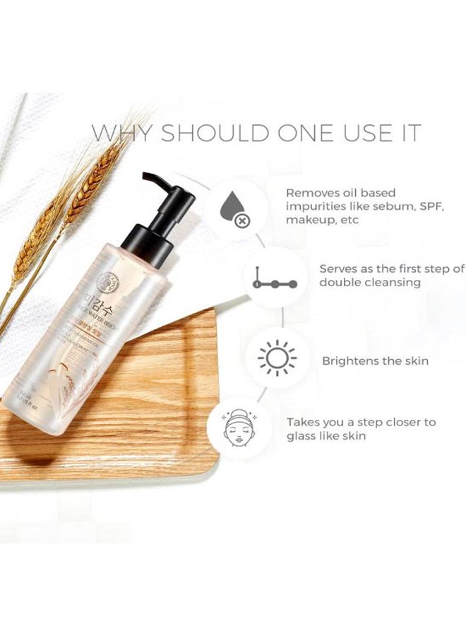 THE FACE SHOP Rice Water Bright, Light Cleansing Oil, 5 Fl Oz 150ml - Image 5