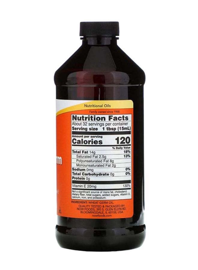 Now Foods Wheat Germ Oil brown/orange 473ml - Image 2