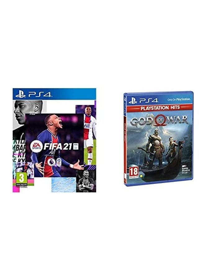 إي أيه "لعبة الفيديو "FIFA 21 Standard Edition" + لعبة "God Of War" - playstation_4_ps4 - Image 1