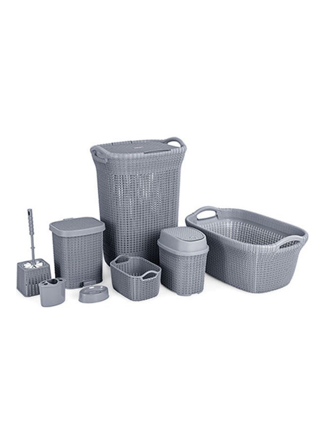 El Helal & Silver Star - Palm Set of 8 Grey - Image 1