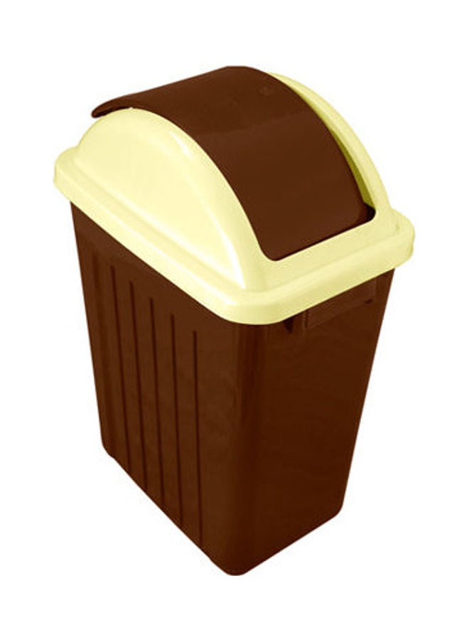 El Helal & Silver Star - Garbage bin with Swing lid Large  * Brown Lcm - Image 1