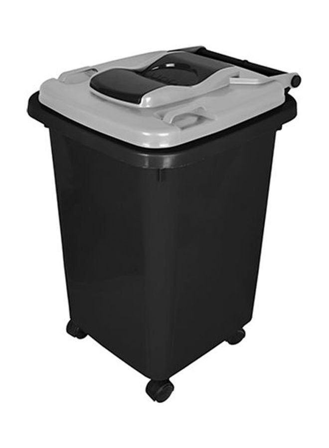 Garbage with wheels Black/Grey 48x42x63cm