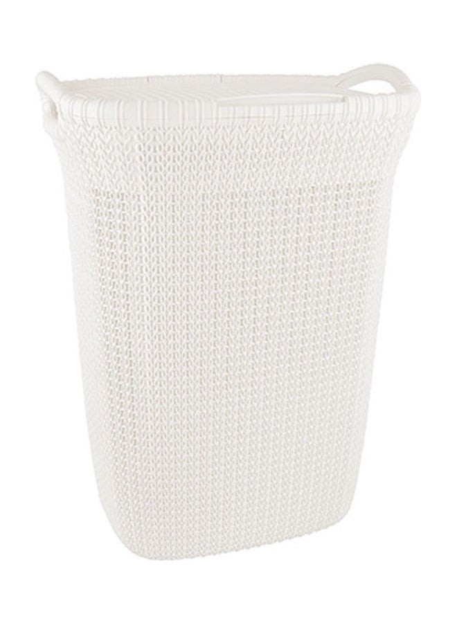 El Helal & Silver Star Laundry Basket Palm White 