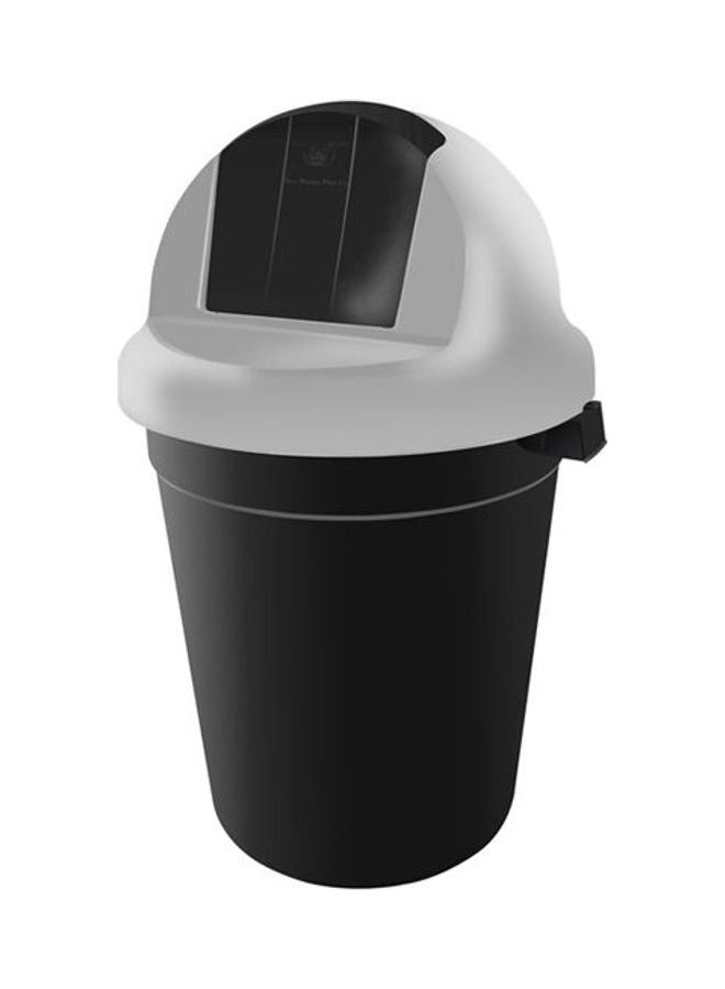 El Helal & Golden Star - Garbage Bin With Swing Lid Black/Grey - Image 1