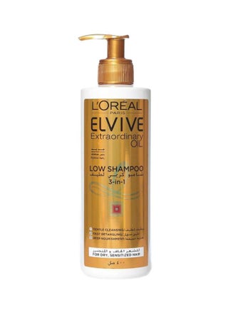 3-In-1 Elvive Extraordinary Oil Dry Hair Low Shampoo 400ml - v1615994971/N27290566A_1