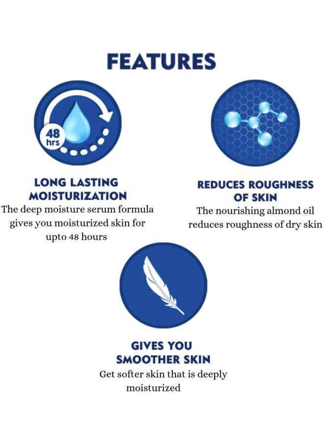 Nivea Nourishing Lotion Body Milk With Soft Light Moisturising Cream Body Milk 400, Moisturising Cream 300ml - Image 4