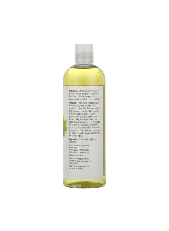 Now Foods - Organic Grapeseed Essential Oil 473ml - Image 1