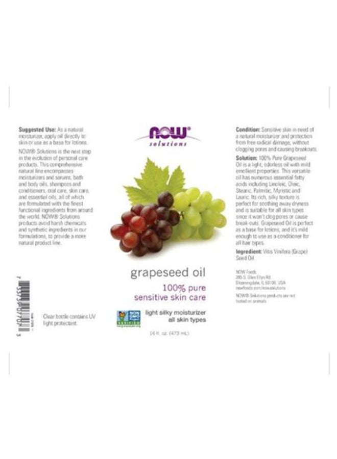 Now Foods - Organic Grapeseed Essential Oil 473ml - Image 1