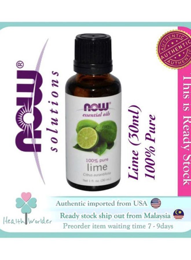 Now Foods - Solutions Lime Essential Oil 30ml - Image 1
