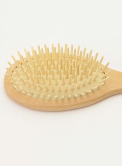 MUJI Wooden Hair Brush Beige 23cm  - Image 2