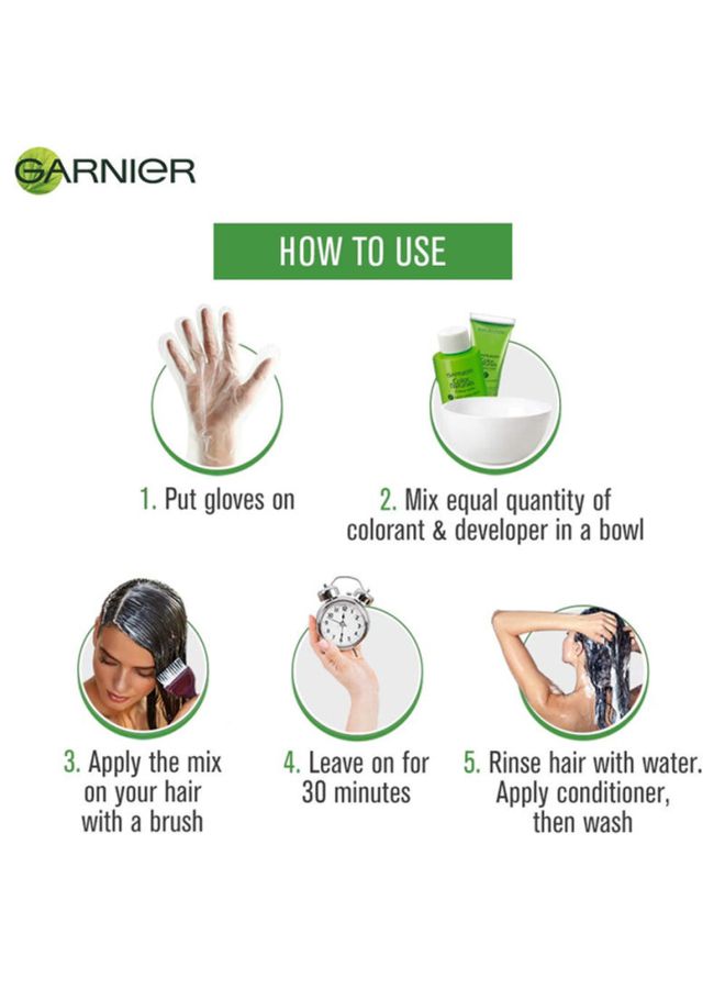 غارنييه صبغة شعر بمفعول دائم - كولور ناتشورالز كريم بني غامق 100ملليلتر - Image 4