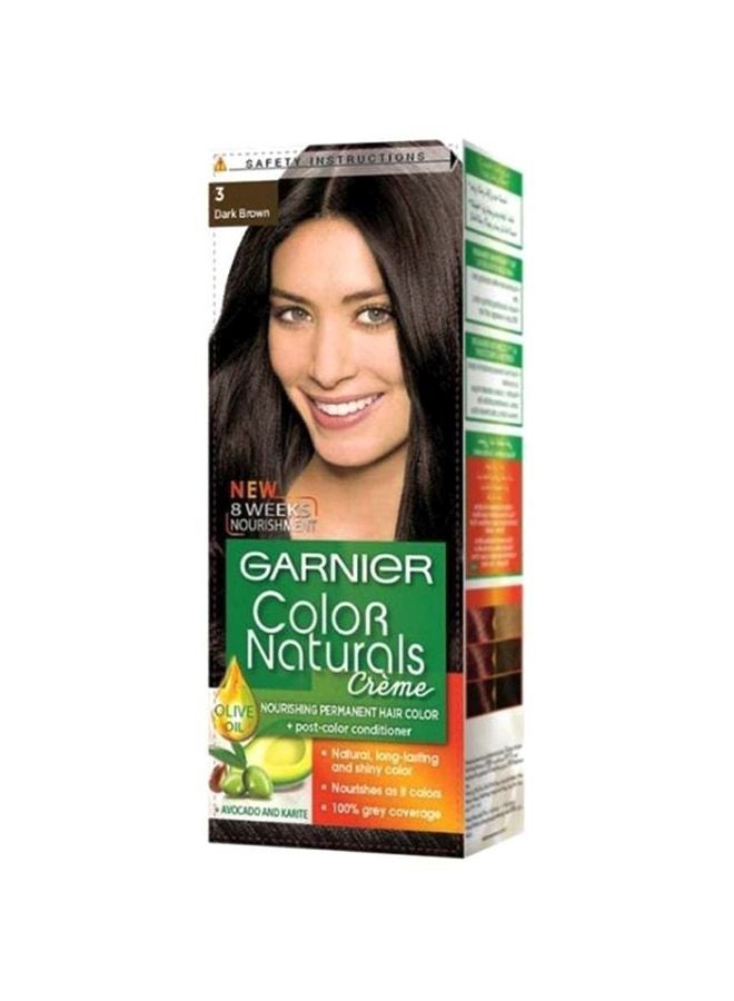غارنييه صبغة شعر بمفعول دائم - كولور ناتشورالز كريم بني غامق 100ملليلتر - Image 1
