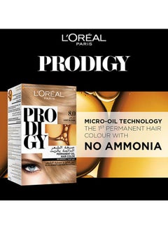 L'OREAL PARIS Prodigy Permanent Oil Hair Color No Ammonia Color Intensity And Hair Protection 8.0 Light Blonde  - Image 3