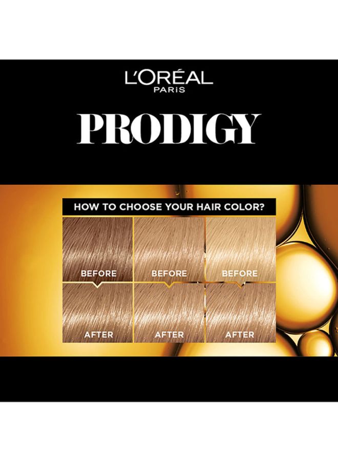 L'OREAL PARIS Prodigy Permanent Oil Hair Color No Ammonia Color Intensity And Hair Protection 8.0 Light Blonde  - Image 4
