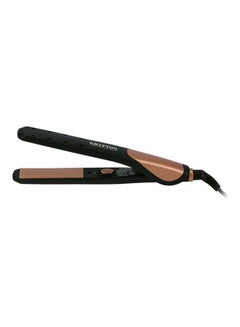 KRYPTON Ceramic Hair Straightener With 360 Swivel Cord, Wet And Dry Function, Adjustable Temperature And Ergonomic Design Brown/Black 400grams  - Image 2