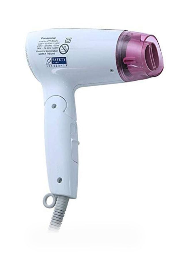 Panasonic Fordable Hair Dryer White/Pink 7x14.1x21.4cm - Image 4