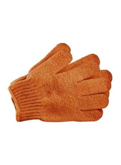 Bath Hand Glove With Loop Orange 13.2 x 19.6 x 2cm