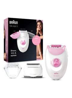 BRAUN Silk-epil 3 3270 Epilator White/Pink  - Image 3
