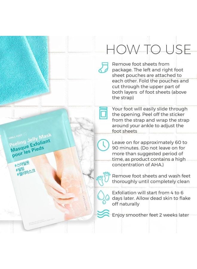 THE FACE SHOP Smile Foot Peeling Jelly Mask 40ml - Image 2