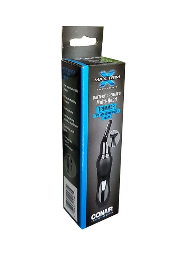 CONAIR 4-Piece  Battery Operated Multi-Head Trimmer Black - Image 2