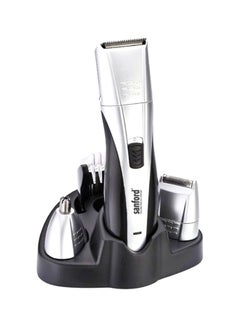 4-In-1 Rechargeable Hair Clipper Silver/Black