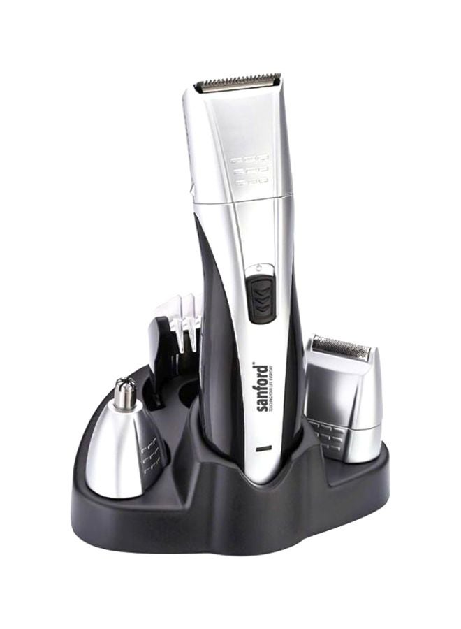 Sanford - 4-In-1 Rechargeable Hair Clipper Silver/Black - Image 1