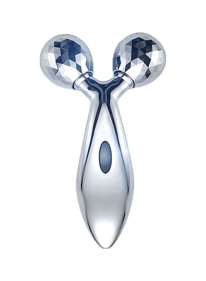 شاربدو جهاز تدليك للوجه مزود ببكرات ثلاثي الأبعاد فضي 16.5 x 9 x 5.3سم - Image 1