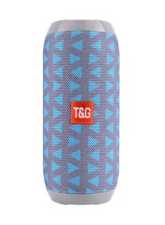 T&G Waterproof Dual-Diaphragm Bluetooth Subwoofer Speaker Blue/Silver  - Image 1