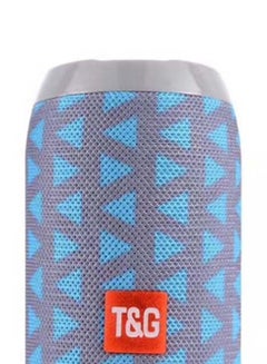 T&G Waterproof Dual-Diaphragm Bluetooth Subwoofer Speaker Blue/Silver  - Image 2
