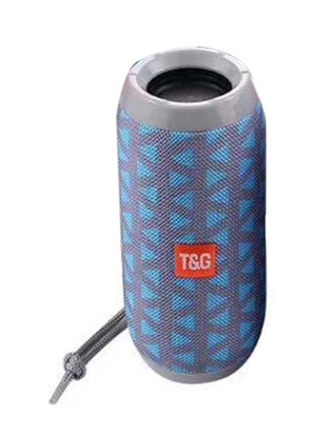 T&G Waterproof Dual-Diaphragm Bluetooth Subwoofer Speaker Blue/Silver - Image 3