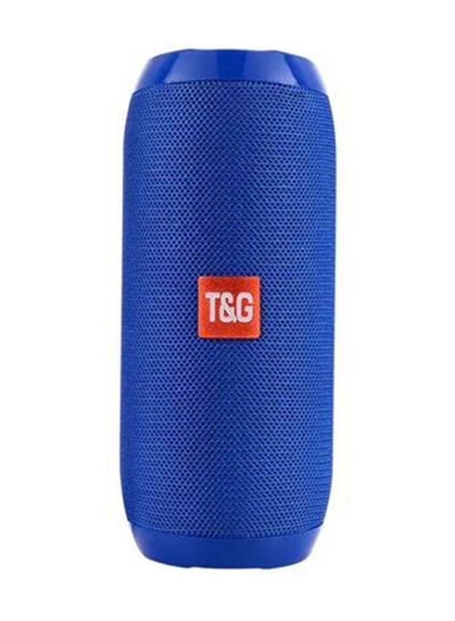 T&G - Waterproof Dual-Diaphragm Bluetooth Subwoofer Speaker Blue - Image 1