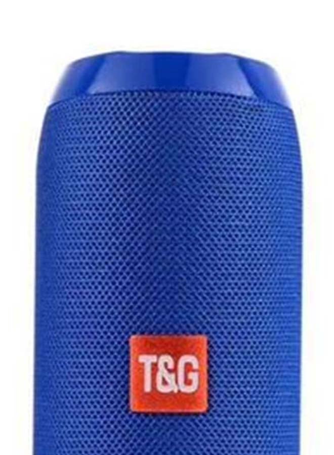 T&G - Waterproof Dual-Diaphragm Bluetooth Subwoofer Speaker Blue - Image 1