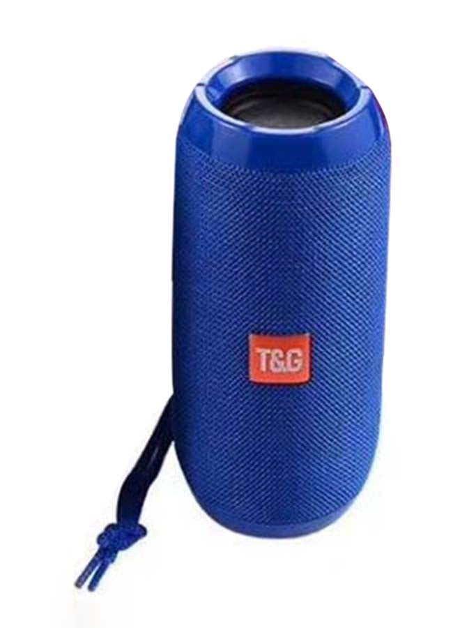 T&G - Waterproof Dual-Diaphragm Bluetooth Subwoofer Speaker Blue - Image 1