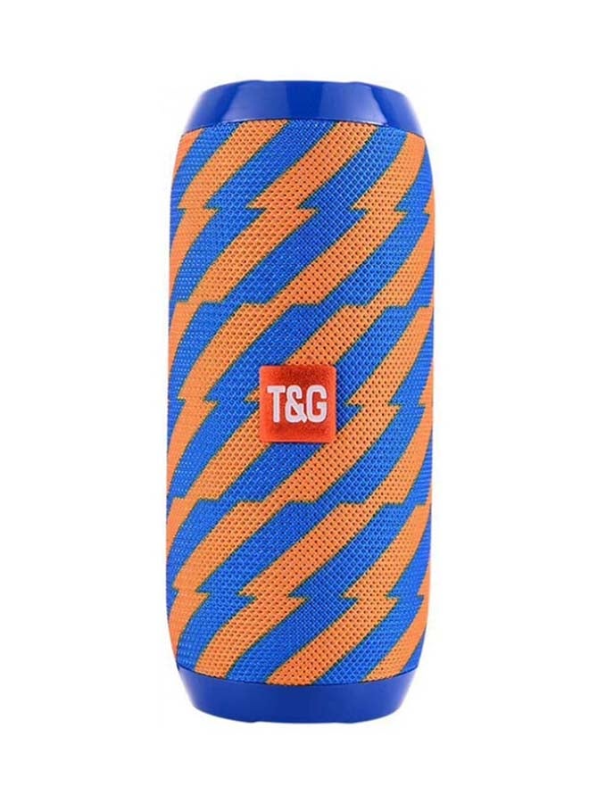 T&G Waterproof Dual-Diaphragm Bluetooth Subwoofer Speaker Blue/Orange - Image 1