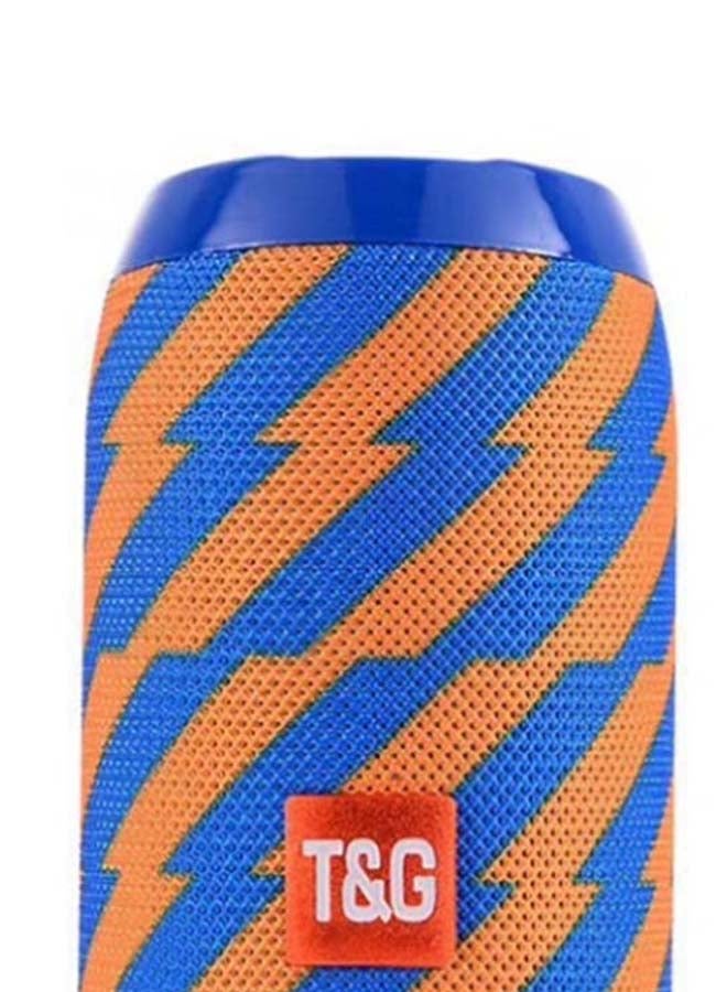 T&G Waterproof Dual-Diaphragm Bluetooth Subwoofer Speaker Blue/Orange - Image 2