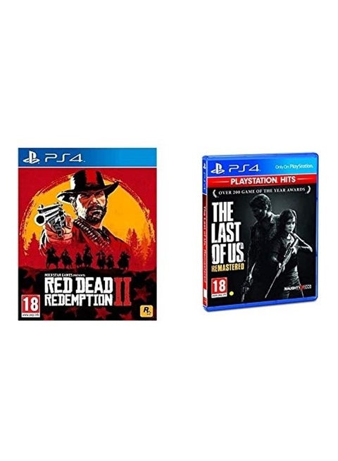 لعبة الفيديو "Red Dead Redemption II" و"The Last Of Us" - (إصدار عالمي) - بلاي ستيشن 4 (PS4)