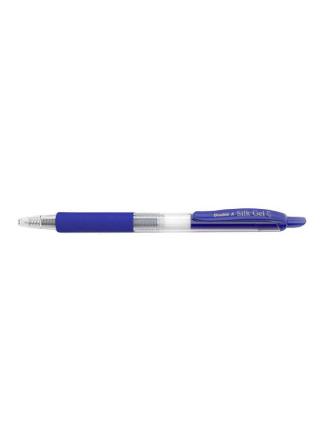 Double A Smooth And Consistent Steady Flow Ink Silk Gel Pen Blue/White  - Image 1