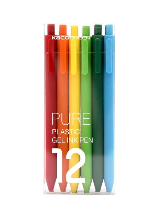 Xiaomi 12-Piece Rainbow Sign Pen Blue/Green/Red - Image 1