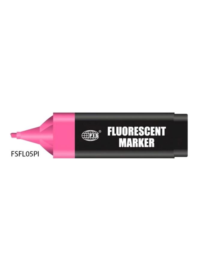 إف اي أس  مجموعة أقلام ماركر بألوان فلورية من 10 قطع أسود/وردي - Image 3