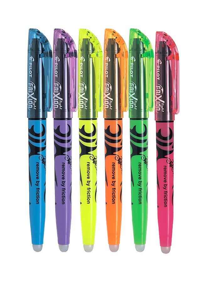 PILOT 6-Piece Frixion Highlighting Marker Multicolour  - Image 1