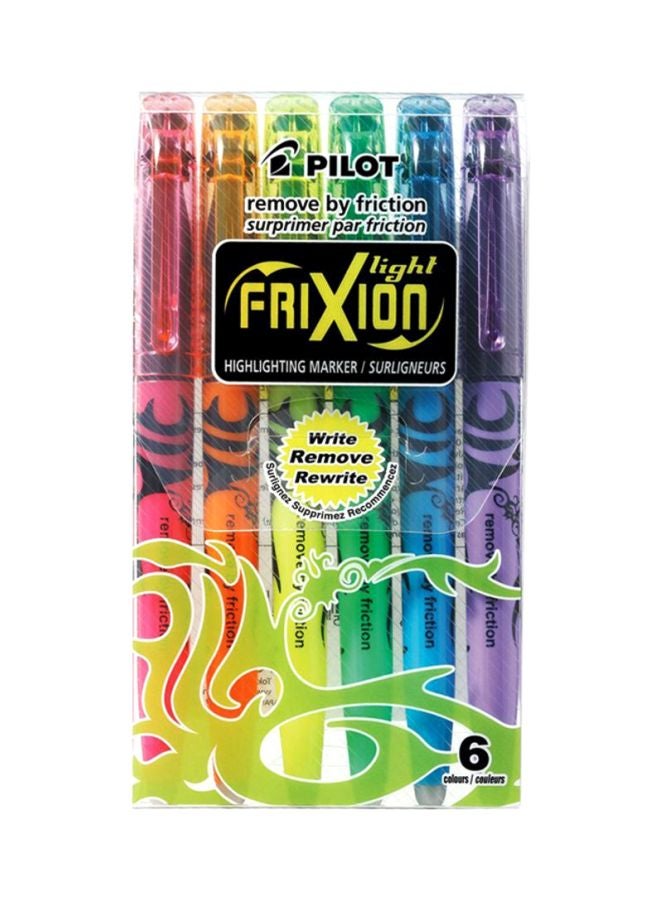 PILOT 6-Piece Frixion Highlighting Marker Multicolour  - Image 2