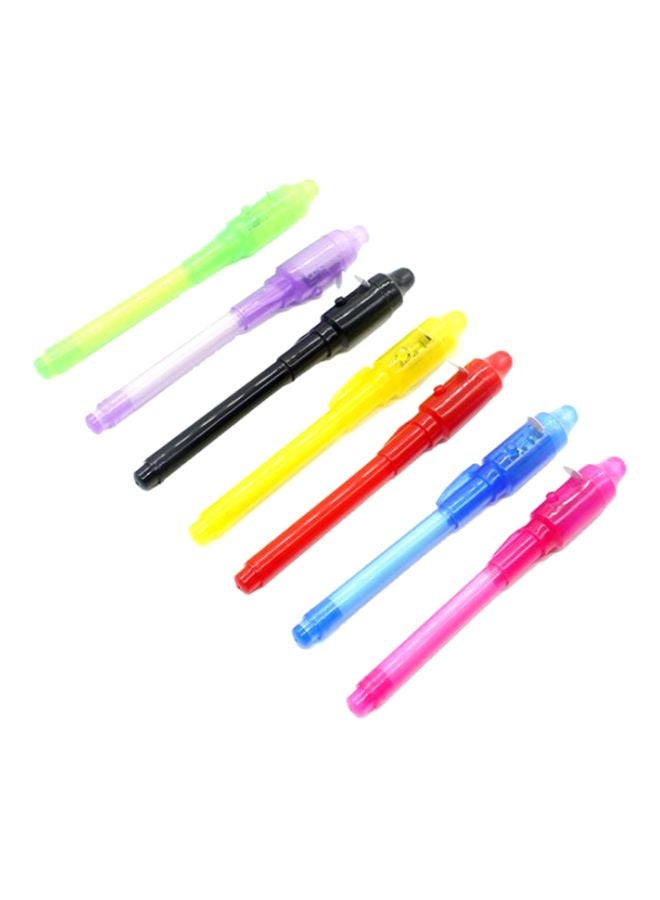 Sharpdo - 7-Piece Invisible Ink Magic Light Pen Set Yellow/Red/Blue - Image 1