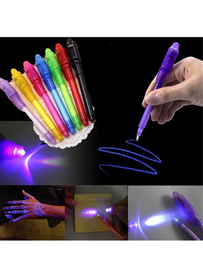 Sharpdo - 7-Piece Invisible Ink Magic Light Pen Set Yellow/Red/Blue - Image 1