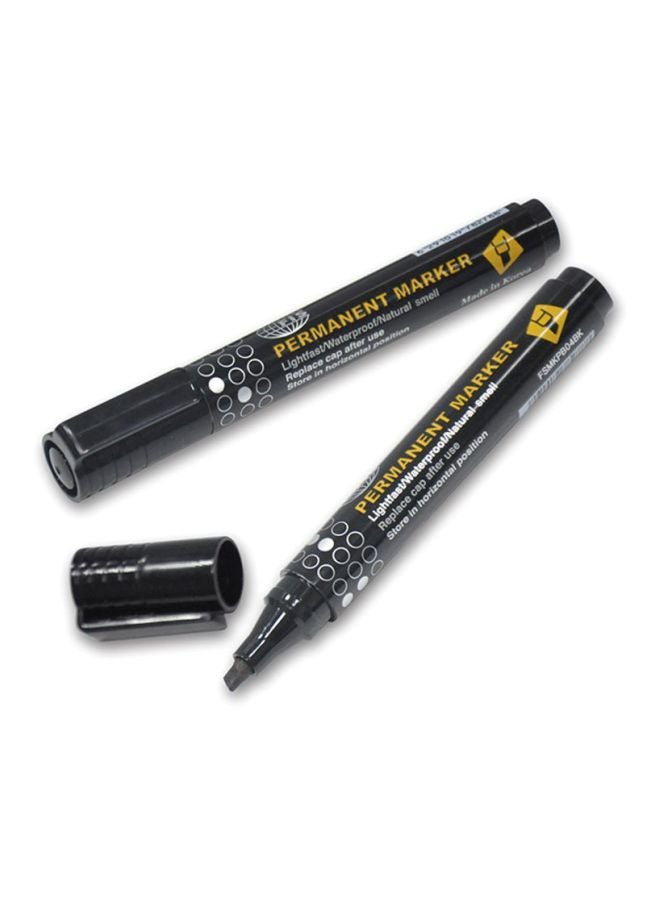 FIS 12-Piece Permanent Markers Set Black - Image 2
