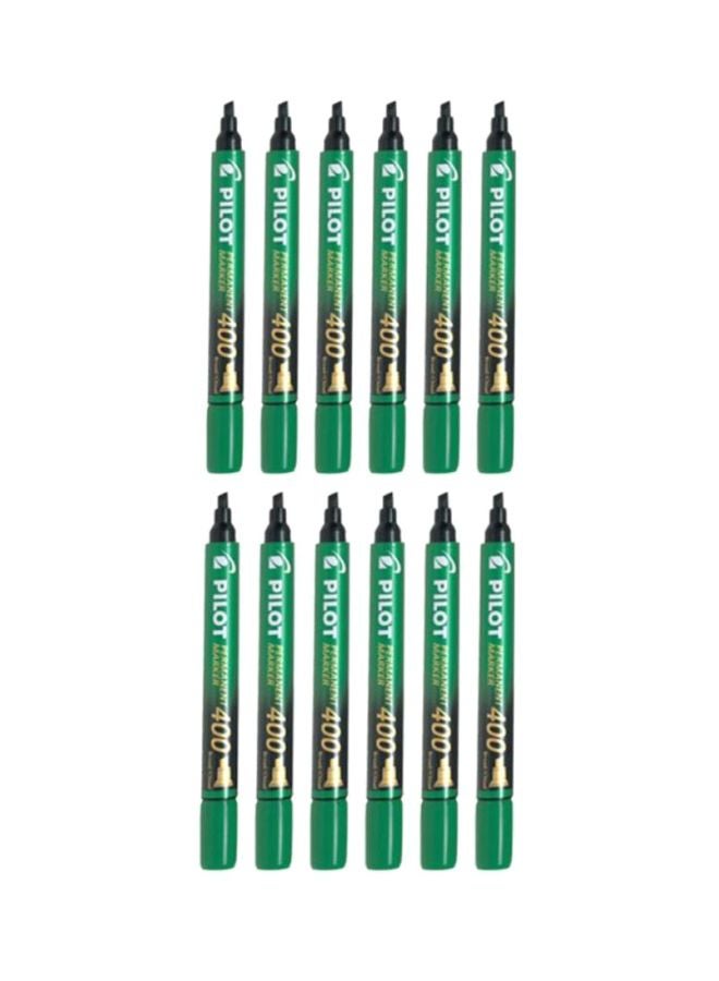 PILOT 12-Piece Permanent Marker Green/Black
