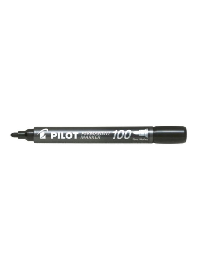 PILOT 12-Piece Fine Bullet Tip Permanent Marker 100 Black